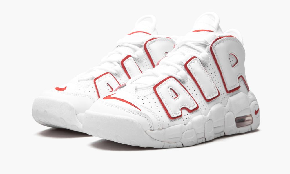 Nike Air More Uptempo GS “White / Varsity Red” DJ5988 100