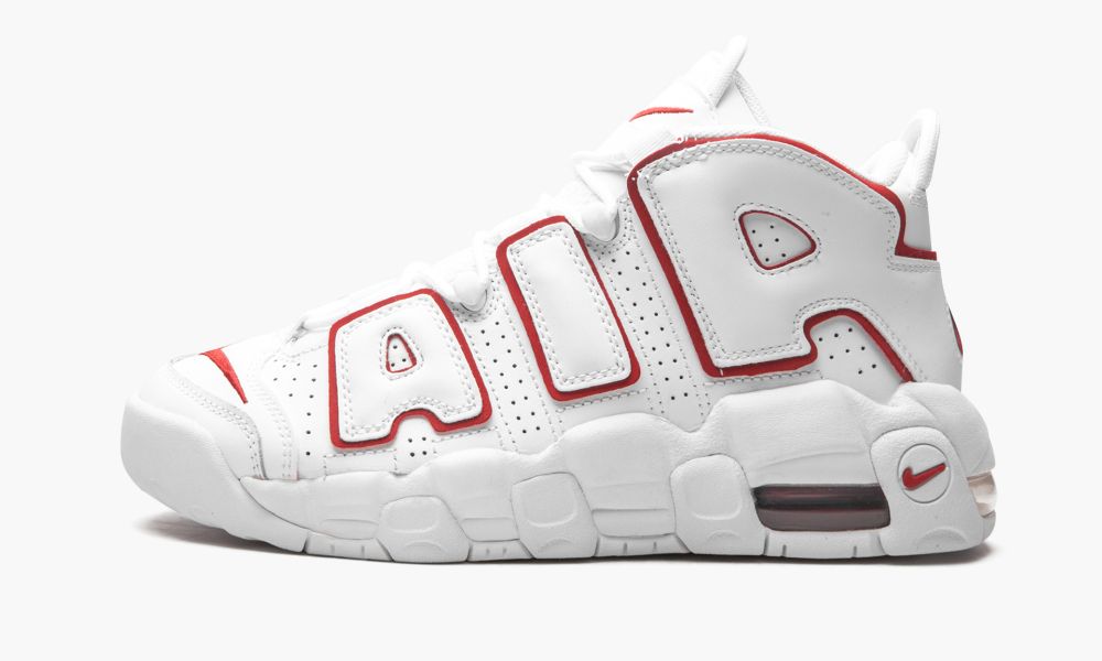 Nike Air More Uptempo GS “White / Varsity Red” DJ5988 100