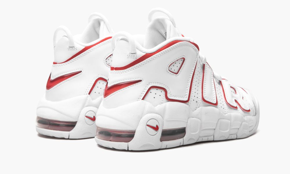 Nike Air More Uptempo GS “White / Varsity Red” DJ5988 100