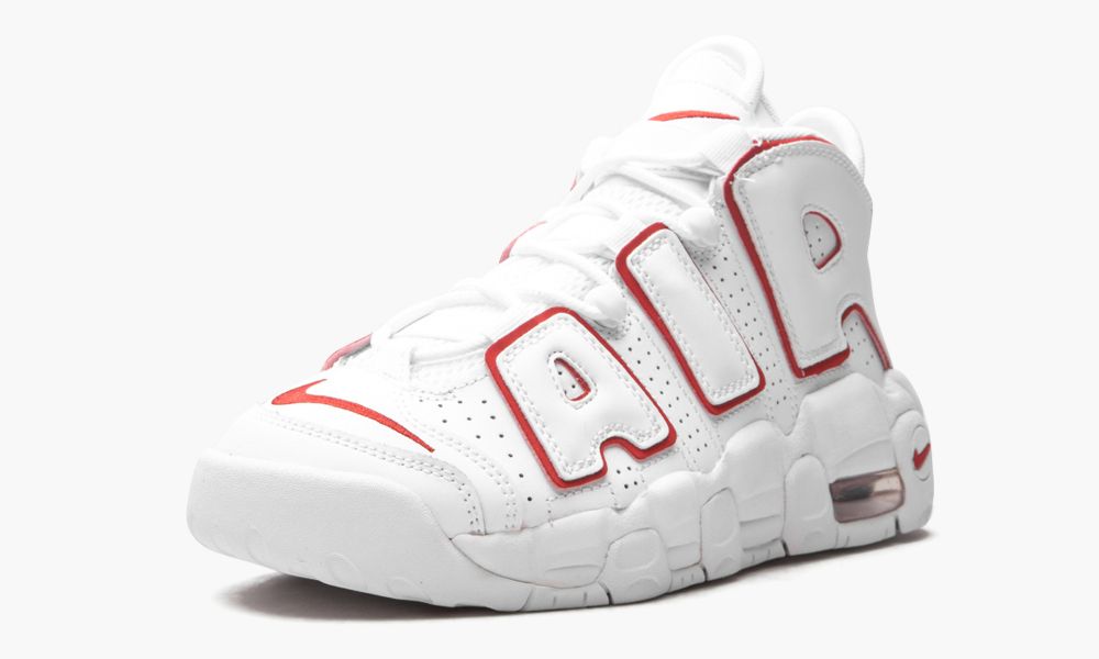 Nike Air More Uptempo GS “White / Varsity Red” DJ5988 100