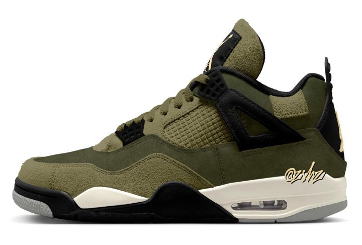 服装, FB9927-200, Air Jordan 4 Craft “Medium Olive”, Air Jordan 4 - Air Jordan 4 Craft "Medium Olive"惊艳登场，12月2日发售！