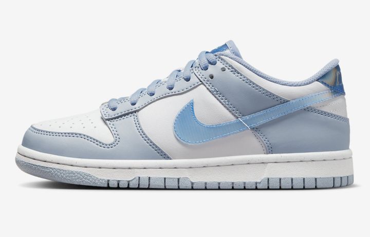 球鞋, Nike Dunk Low GS “Blue Iridescent”, FJ4668-400 - 耐克Dunk Low GS“蓝色光变”将于6月13日发售！