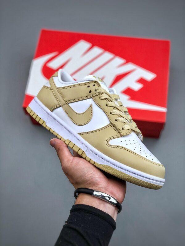 板鞋, Nike Dunk Low“Team Gold”, Nike Dunk Low, DV0833 100 - 耐克 Nike Dunk Low“Team Gold” 潮流复古 防滑 减震耐磨 低帮 板鞋 米白色 DV0833 100