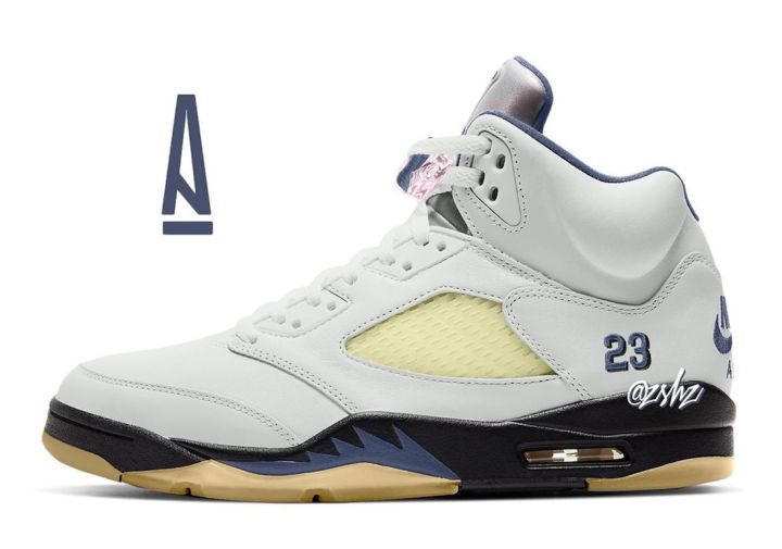 球鞋, FZ5758-004, Air Jordan 5, A Ma Maniere x Air Jordan 5 “Diffused Blue”, A Ma Maniere - AMM X Air Jordan 5女款“淡蓝”配色将于2023年假日季发布