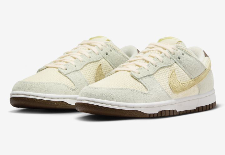 Nike Dunk Low, FN7774-001 - 耐克运用多种材质打造这款Dunk Low鞋款