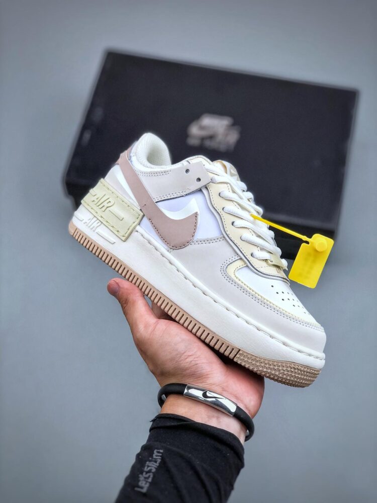 运动板鞋, 板鞋, Nike Air Force 1Low Shadow, Nike Air Force 1, Air Force 1 - 耐克 Nike Air Force 1Low Shadow 防滑减震 低帮 休闲运动板鞋 女款 白 FN3444-121