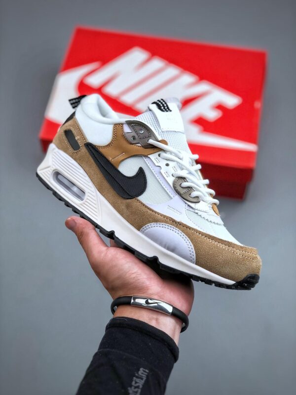 跑步鞋, Nike Air Max 90 Futura“Tan”, Nike Air Max 90, DM9922-002, Air Max 90 - 耐克 Nike Air Max 90 Futura“Tan” 复古简约 防滑减震 低帮 休闲运动跑步鞋 男款 白棕 DM9922-002