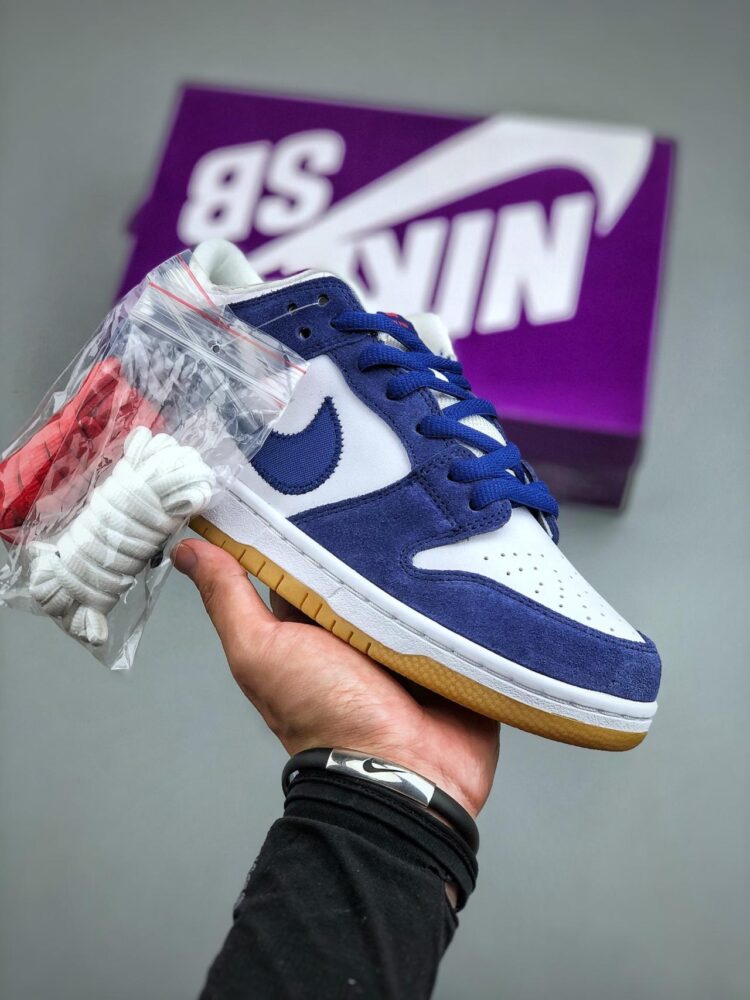 板鞋, Nike Dunk SB Low pro prm "los angeles dodgers", DO9395 400 - 耐克 Nike Dunk SB Low pro prm "los angeles dodgers" 潮流复古轻便 低帮 板鞋 男女同款 白蓝 DO9395 400