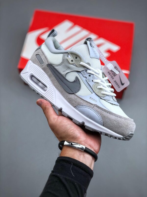 跑步鞋, Nike Air Max 90 futura, Nike Air Max 90, DM9922-103, Air Max 90 - 耐克 Nike Air Max 90 futura 复古休闲 低帮 运动跑步鞋 女款 灰蓝 DM9922-103