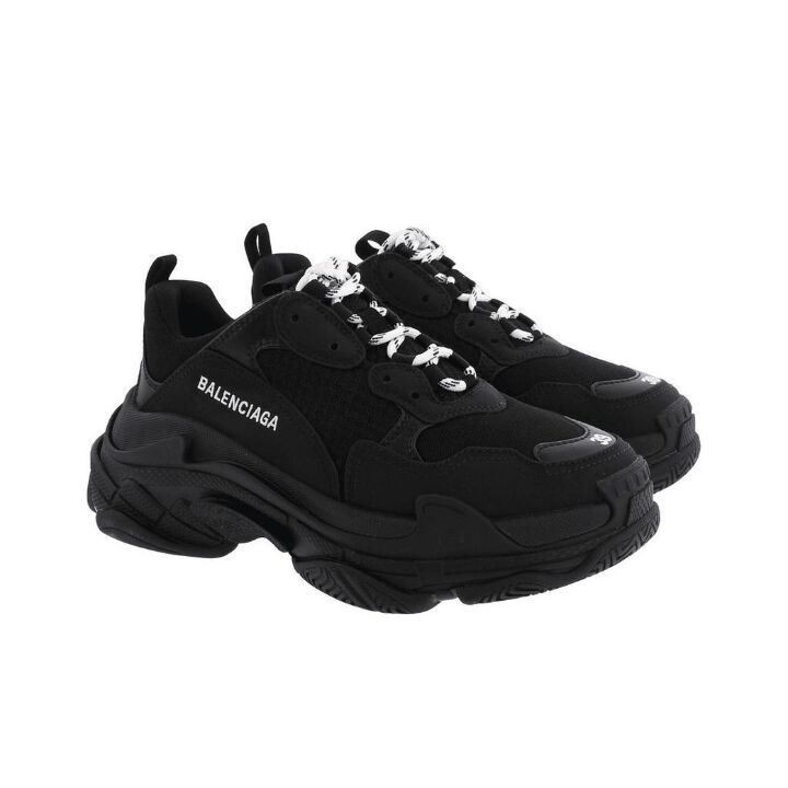 Balenciaga 巴黎世家 Triple S 运动鞋 黑 524036W09O11000