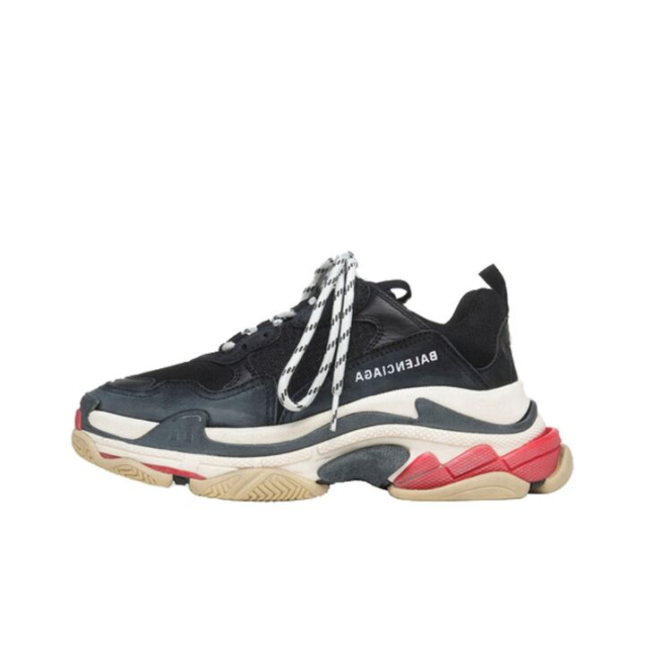 Balenciaga 巴黎世家 Triple S 老爹鞋 黑红 524037W09O11000