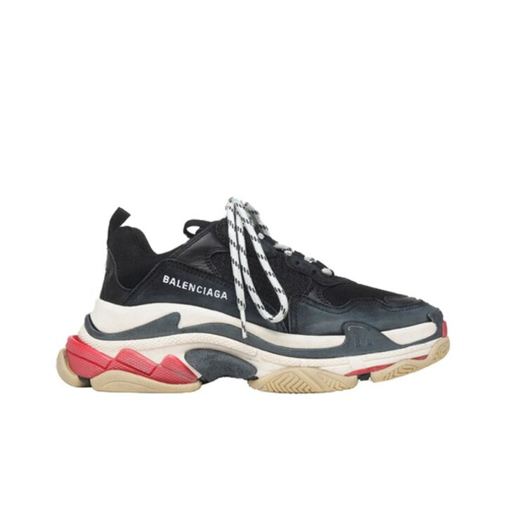 Balenciaga 巴黎世家 Triple S 老爹鞋 黑红 524037W09O11000