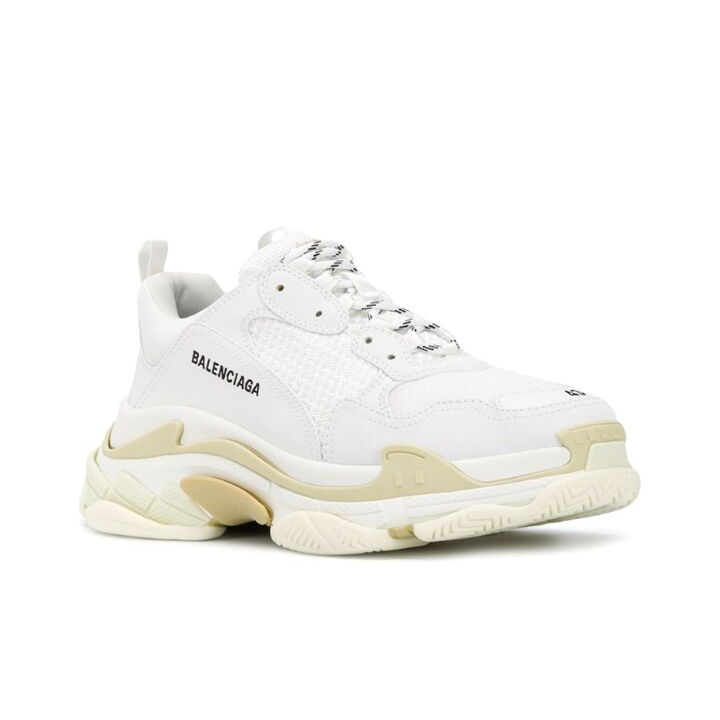 Balenciaga巴黎世家 Triple S 复古 低帮 老爹鞋  白棕 534217W2CA19000