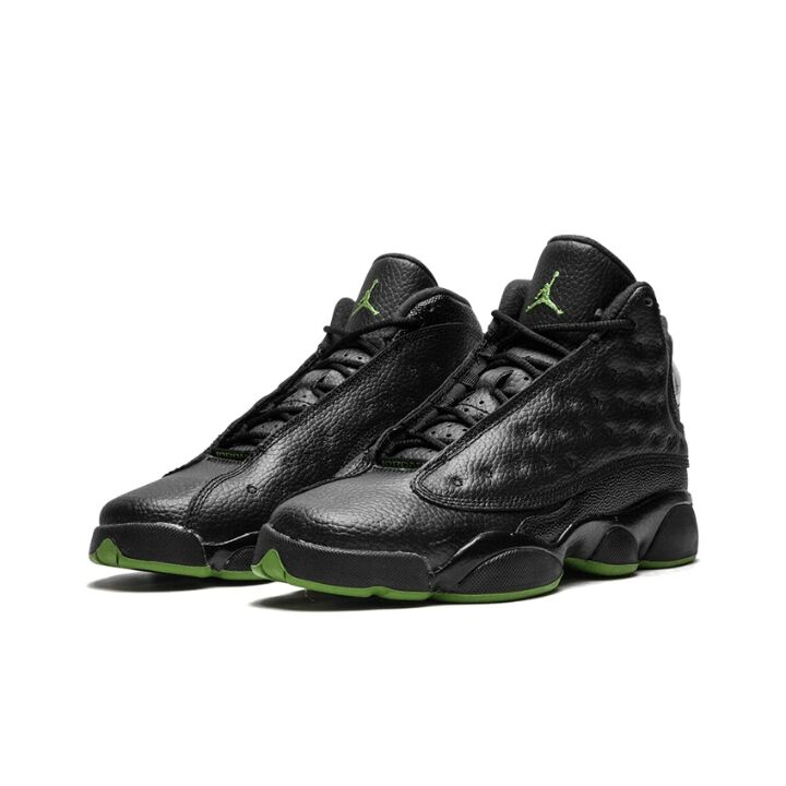 Jordan Air Jordan 13 Retro Altitudes 2017 黑绿珍珠鱼皮 高帮 篮球鞋 GS 黑绿珍珠鱼皮 414574-042