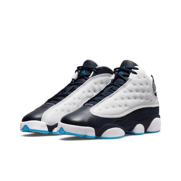 Jordan Air Jordan 13 Retro  “Obsidian” 高帮 篮球鞋 GS 白蓝 DJ3003-144