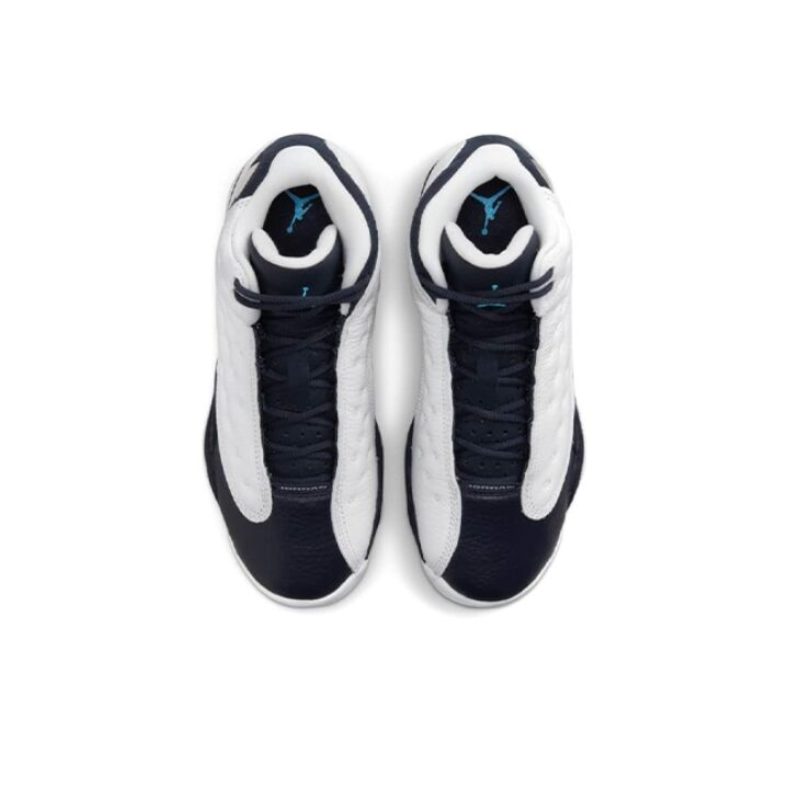 Jordan Air Jordan 13 Retro  “Obsidian” 高帮 篮球鞋 GS 白蓝 DJ3003-144