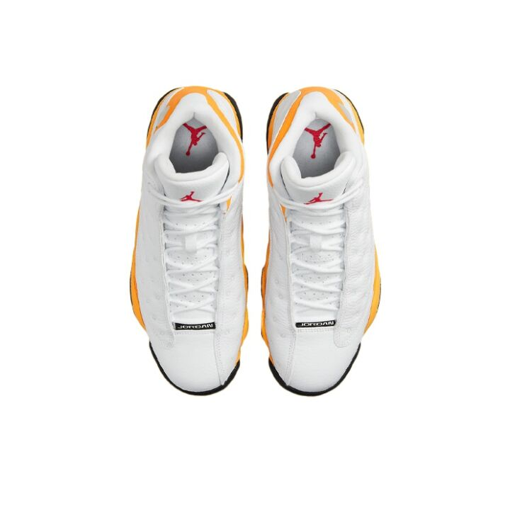 Jordan Air Jordan 13 retro “del sol” 二层牛皮 高帮 篮球鞋  白黄 414571-167