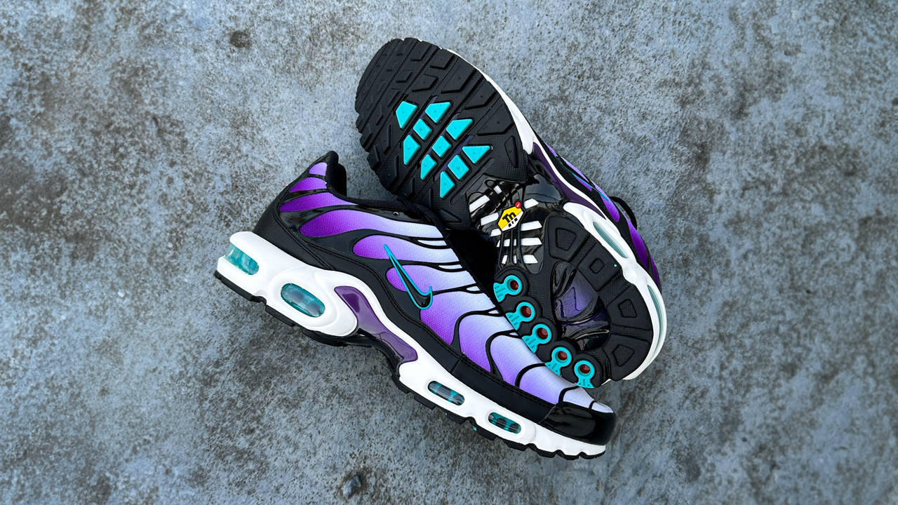 运动鞋, Air Max Plus, Air Max 95 - Nike TN Air Max Plus "反向葡萄 "是我们对多季造型的回应