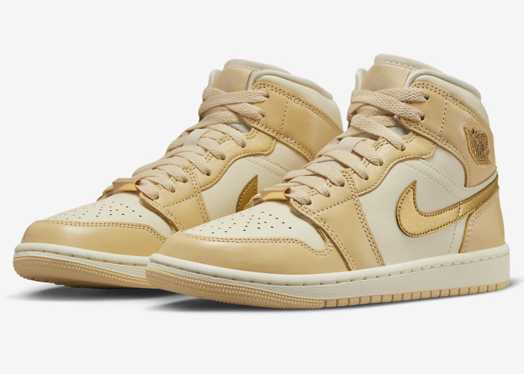 Jordan, Air Jordan 1 Mid, Air Jordan 1, Air Jordan - 现已推出女性 Air Jordan 1 Mid “Pale Vanilla”