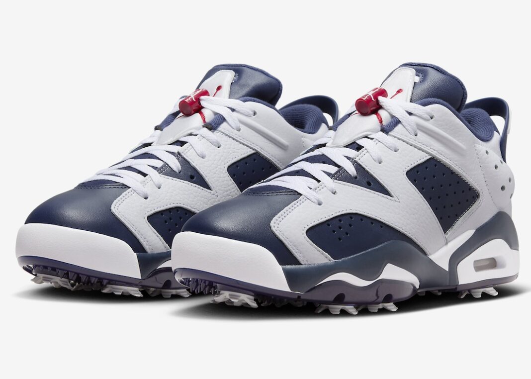 球鞋, 板鞋, Air Jordan 6 Low, Air Jordan 6 Golf, Air Jordan 6 - 官方发布 Air Jordan 6 低帮高尔夫鞋款“奥运” 官方照片