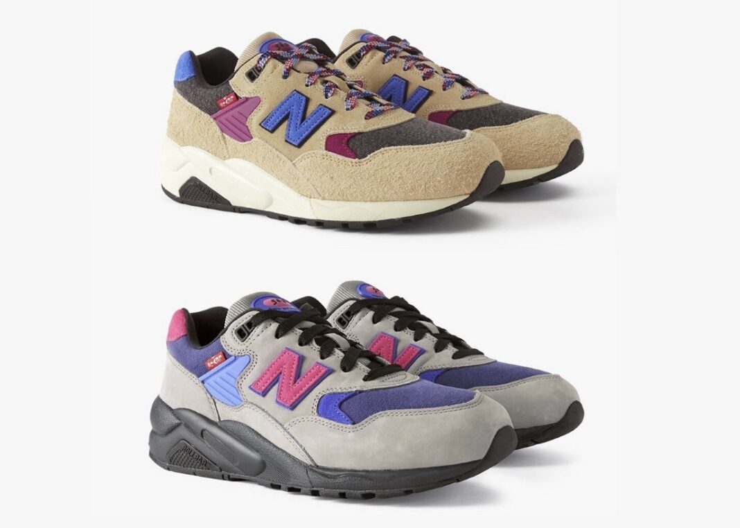 运动鞋, New Balance 580, New Balance - 2023年11月：Levi’s x New Balance 580系列即将发布