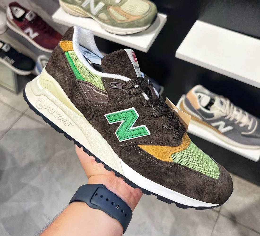 运动鞋, New Balance 998, New Balance - 美国制造的新百伦998“棕/绿”款加入Teddy Santis的第四季系列