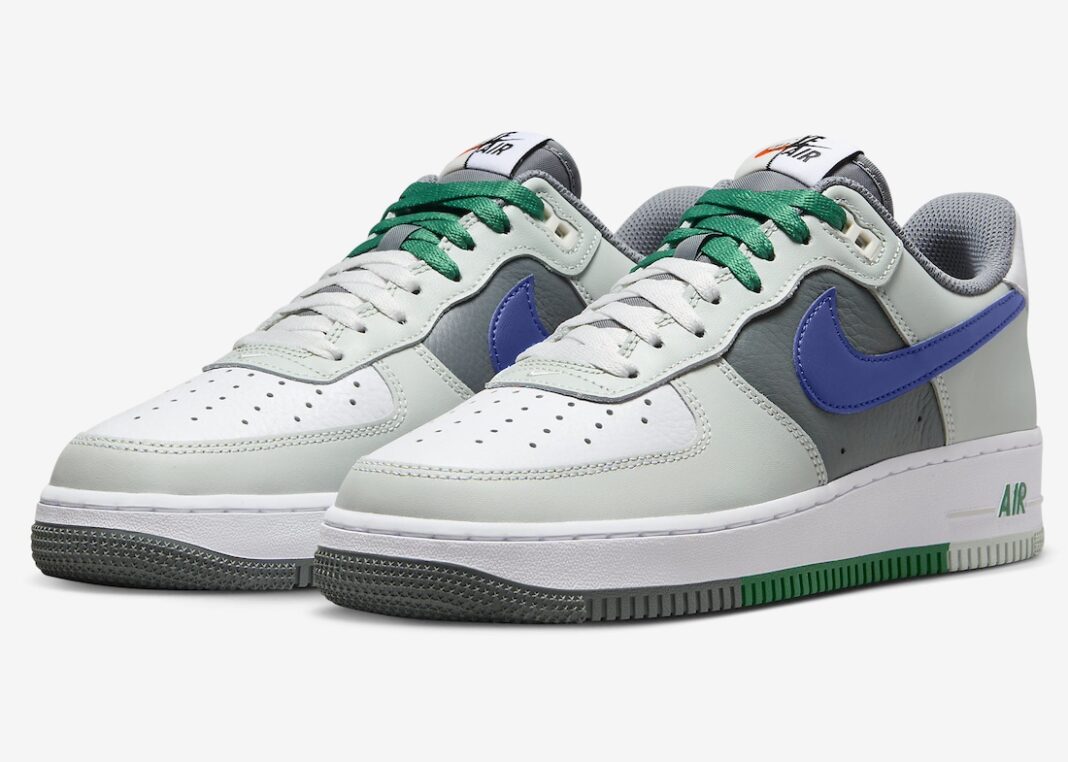 皇家蓝, Nike Air Force 1 Low, Nike Air Force 1, Air Force 1 Low, Air Force 1 - 现已上市：耐克Air Force 1低帮分体款 "淡银色/深皇家蓝"