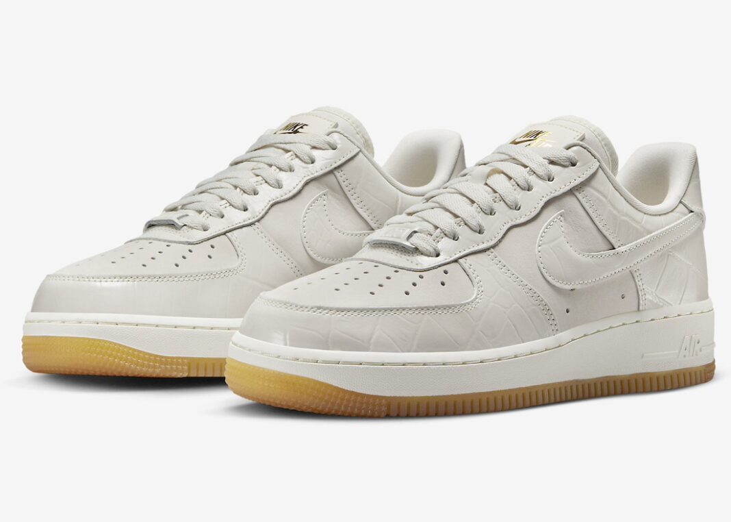 运动鞋, 空军一号, Nike Air Force 1 Low, Nike Air Force 1, Air Force 1 - 耐克Air Force 1低帮运动鞋全新“灰影鳄鱼皮”外观曝光