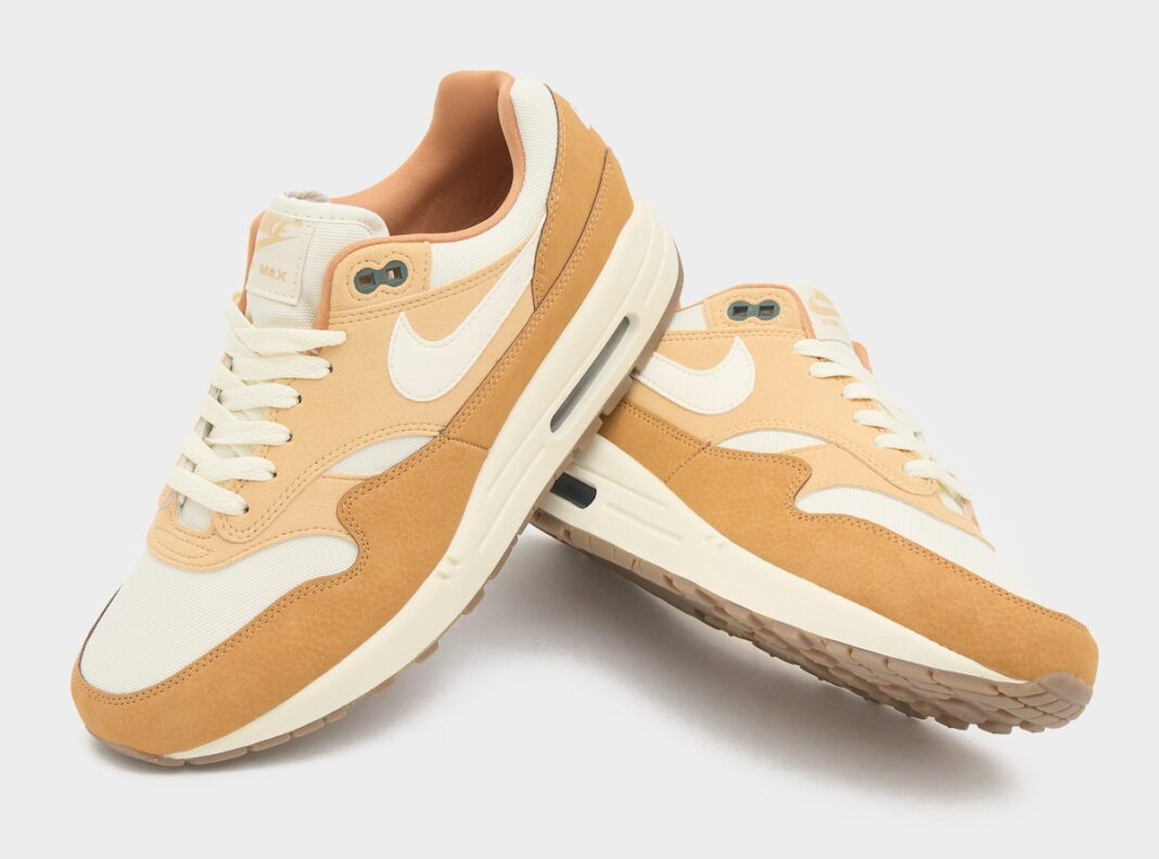 运动鞋, 耐克运动鞋, 空军一号, Wheat, Nike Air Max 1, Air Max 1 - 2024春季发布：耐克 Air Max 1 "Wheat"