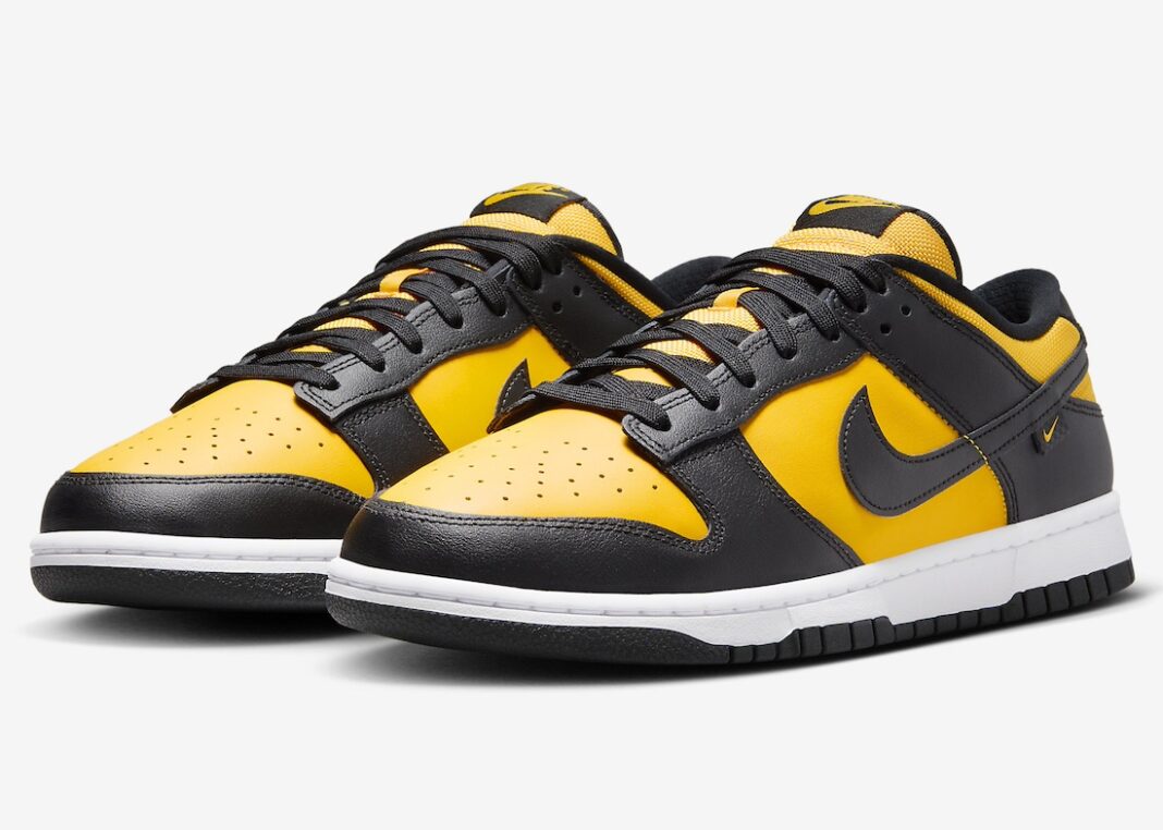 运动鞋, 休闲鞋, Nike Dunk Low, Dunk Low, Dunk, Black - 2024年春季发布，耐克Dunk Low "Black/University Gold"登场