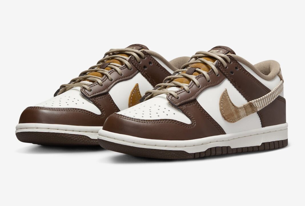 运动鞋, 耐克运动鞋, Nike Dunk Low GS, Nike Dunk Low - Nike Dunk Low GS “Brown Plaid” 绝佳之选，迎接2023年秋季