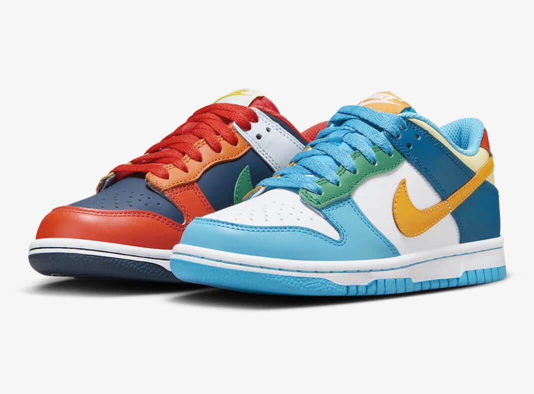 运动鞋, 耐克运动鞋, Nike Dunk Low GS, Nike Dunk Low - Nike Dunk Low GS “What The”于2023年11月发布