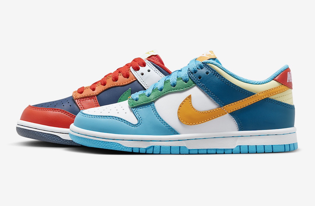 运动鞋, 耐克运动鞋, Nike Dunk Low GS, Nike Dunk Low - Nike Dunk Low GS “What The”于2023年11月发布