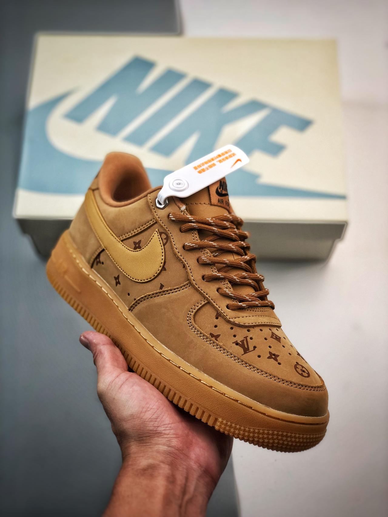 运动鞋, 篮球鞋, 球鞋, Air Force 1 - Air Force 1 '07 Low LV小麦印花 鞋子类型：低帮篮球鞋 颜色：小麦印花 货号：CJ9179-200