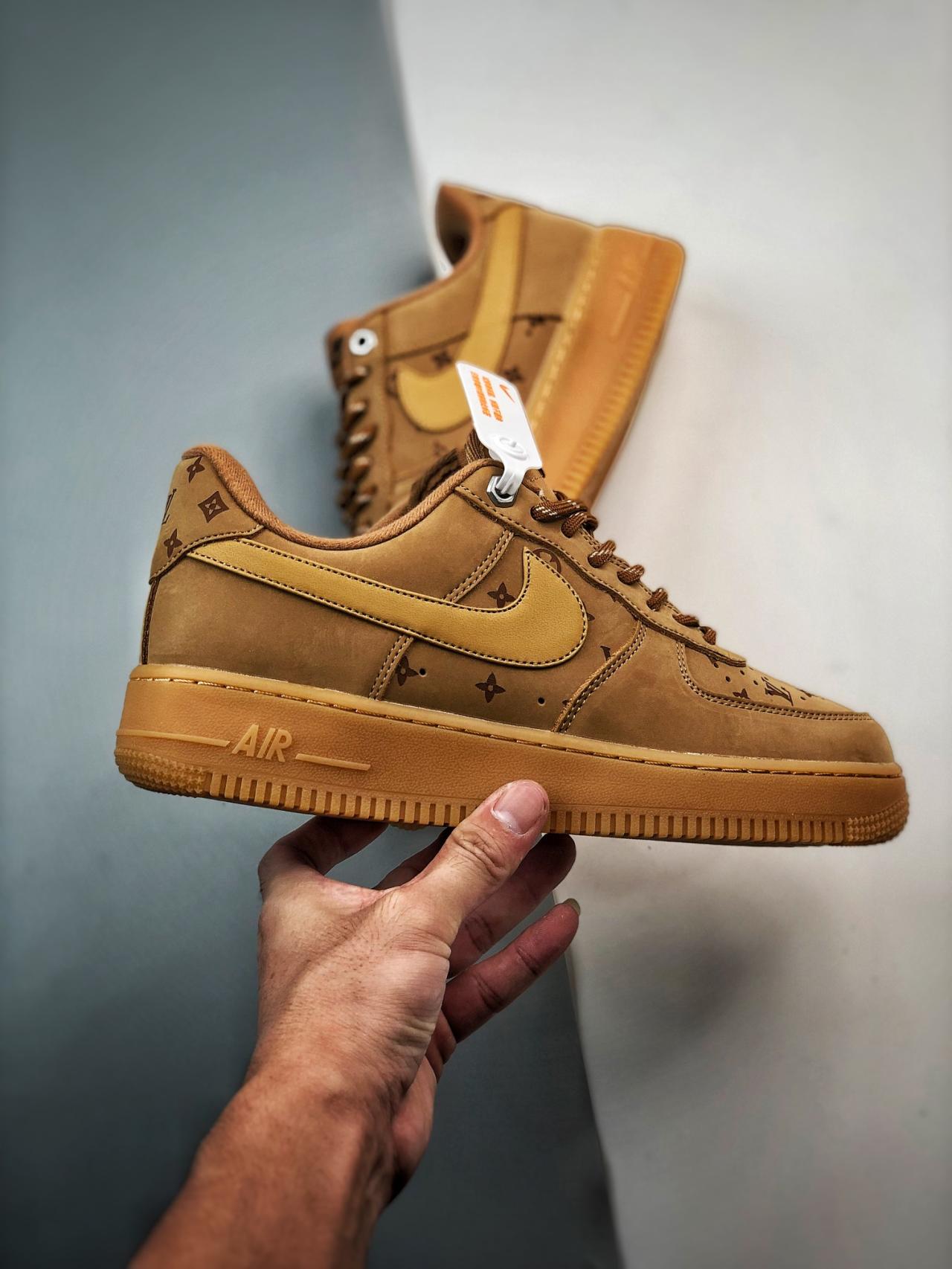 运动鞋, 篮球鞋, 球鞋, Air Force 1 - Air Force 1 '07 Low LV小麦印花 鞋子类型：低帮篮球鞋 颜色：小麦印花 货号：CJ9179-200