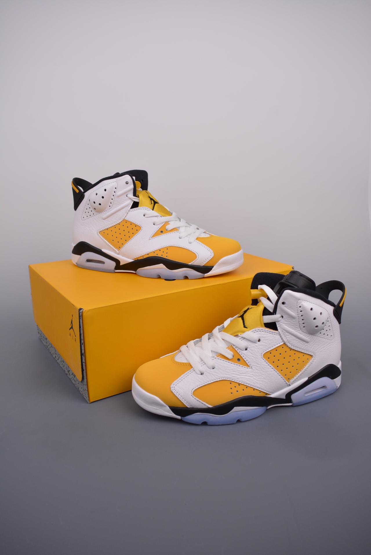 运动鞋, 篮球鞋, 球鞋, 服装, Yellow Ochre - Air Jordan AJ6 "Yellow Ochre" 白黄 高帮篮球鞋 货号: CT8529 170GF