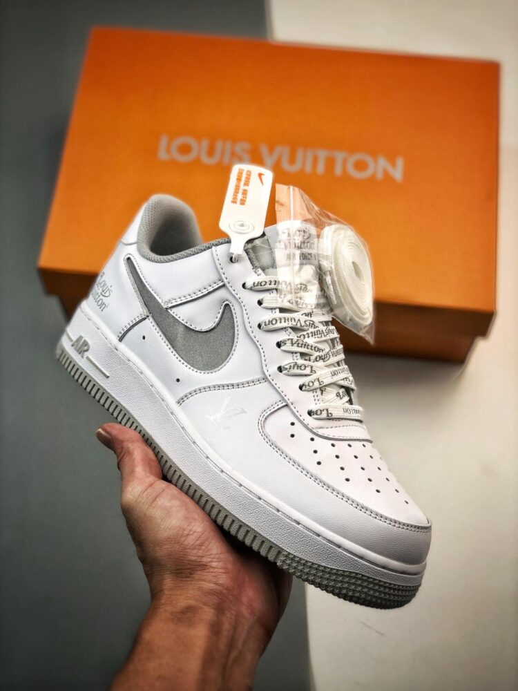 运动鞋, 篮球鞋, 球鞋, KD, Air Force 1 - Air Force 1'07 Low LV 钩 高帮篮球鞋 浅灰 配件钢印 反光 LV18989-837