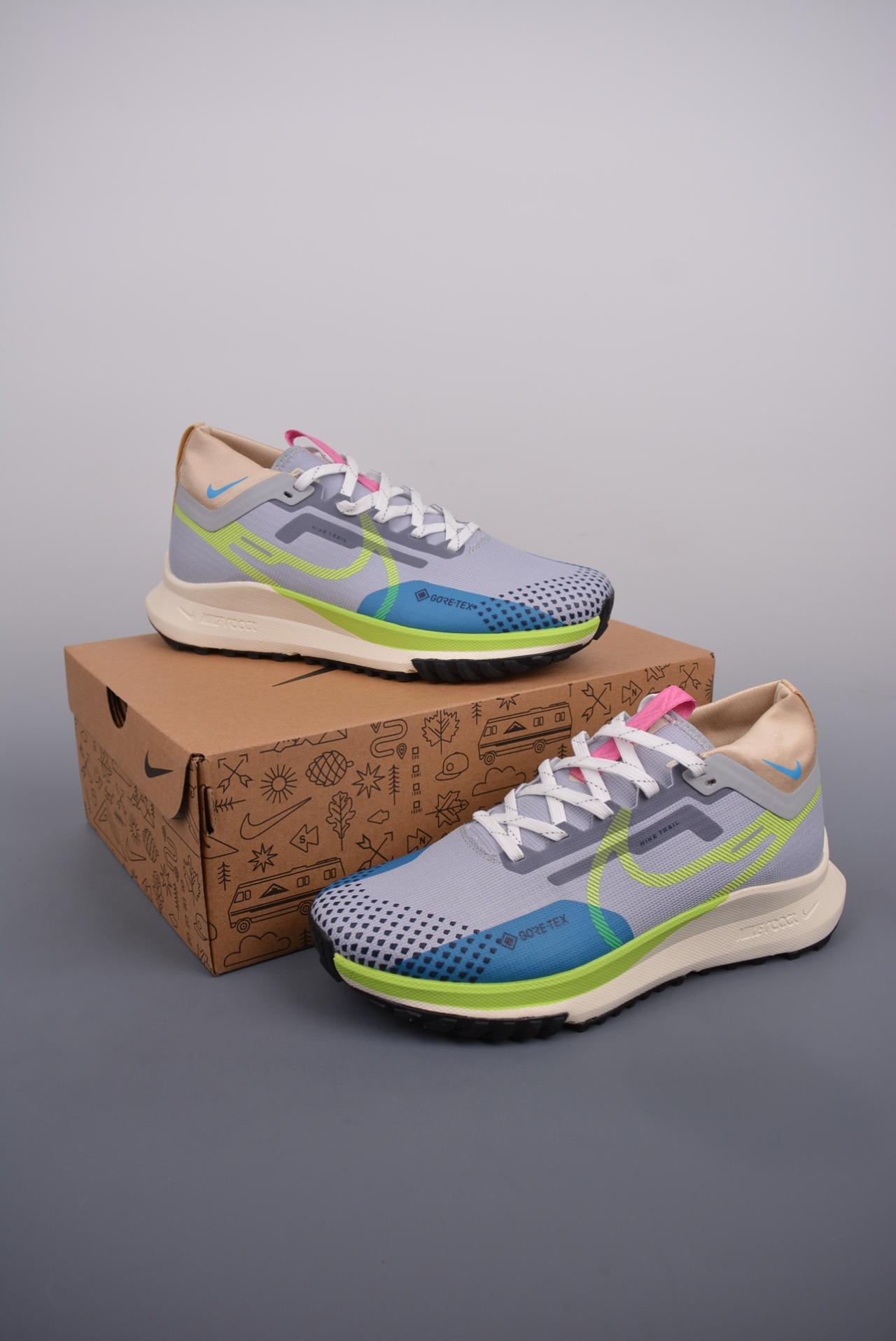 跑步鞋, PE, Nike, Gore-Tex - Nike React Pegasus Trail 4 GORE-TEX 防滑耐磨减震跑步鞋 官方货号: DJ7926 002MK