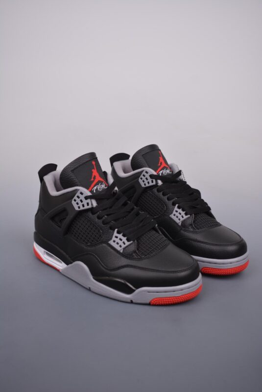 篮球鞋, 球鞋, RO, Jordan, Air Jordan 4 Retro, Air Jordan 4, Air Jordan - Air Jordan 4 Retro 乔丹四代"Bred Reimagined" 高帮篮球鞋 黑红 货号：FV5029 066CF