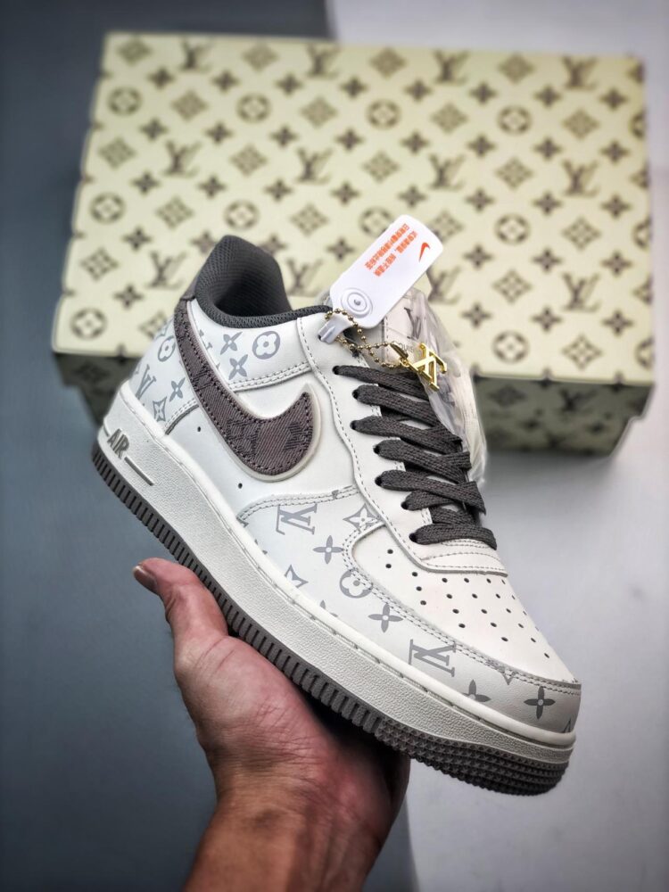 运动鞋, KD, Air Force 1 - Air Force 1 '07 Low LV 牛仔白灰 鞋帮低帮 运动鞋 白灰 货号 LU0251-135