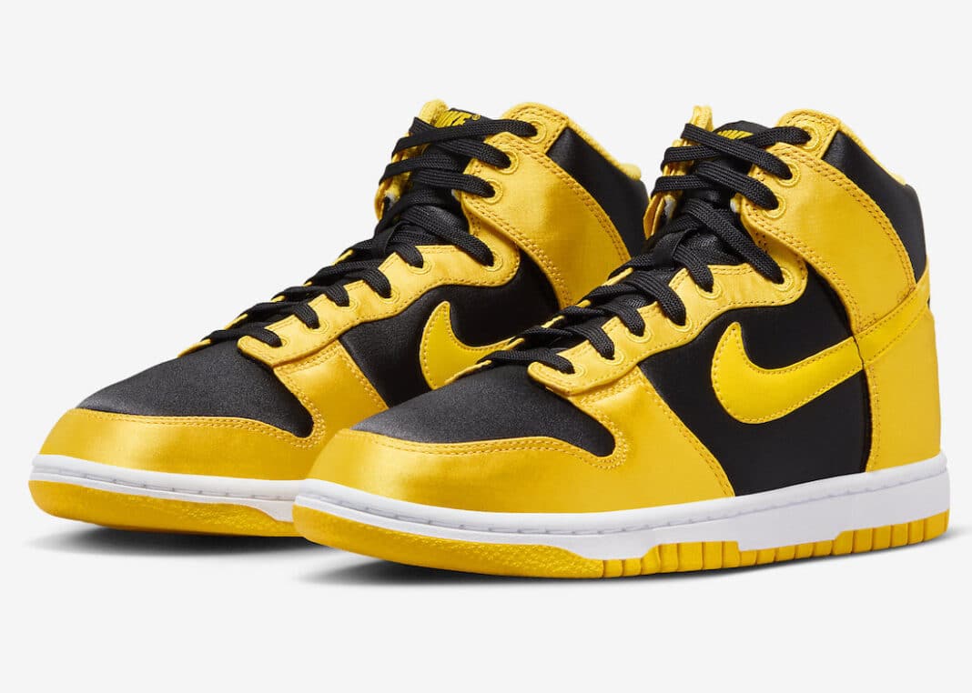 篮球鞋, 球鞋, RO, Nike Sportswear, Nike Dunk High, Dunk - 现已上市：耐克Dunk High "Satin Goldenrod"