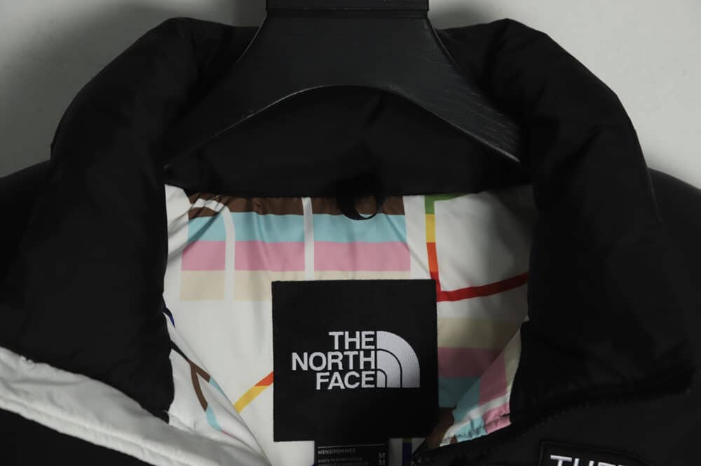 The North Face 22 秋冬 1996 复古 Nuptse Pride 夹克 700 Puff 彩虹标志刺绣立领拉链羽绒服