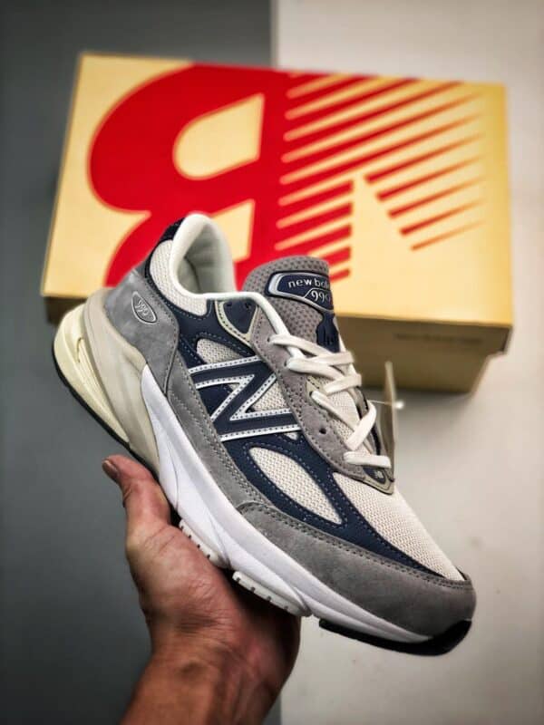 运动鞋, 跑步鞋, New Balance 990v6, New Balance, 990v6 - New Balance 990v6 灰蓝色休闲运动跑步鞋 货号：M990TC6