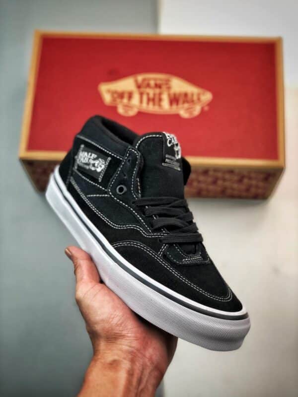 滑板鞋, 板鞋, Vans, RO - Vans Half Cab PRO 安纳海姆系列复古专业滑板鞋 黑白 货号：VN0A38CPB8C