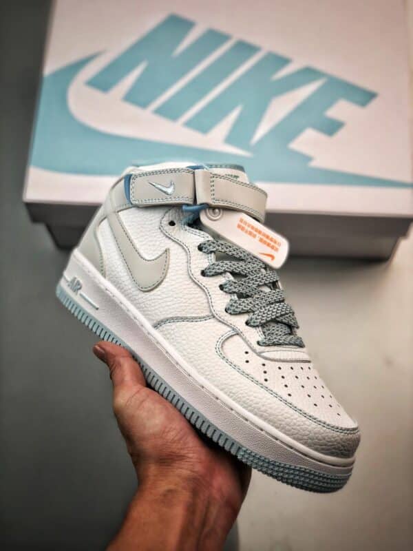 满天星, Nike Air Force 1'07, Nike Air Force 1, Nike, Air Force 1 - Nike Air Force 1'07 Mid 冰蓝满天星 高帮鞋 冰蓝满天星 货号：MK0619-255