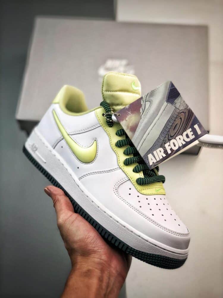 篮球鞋, 球鞋, Nike Air Force 1 Low, Nike Air Force 1, Nike, Air Force 1 Low, Air Force 1 - Nike Air Force 1 Low 篮球鞋 白绿 货号：FB7402-100