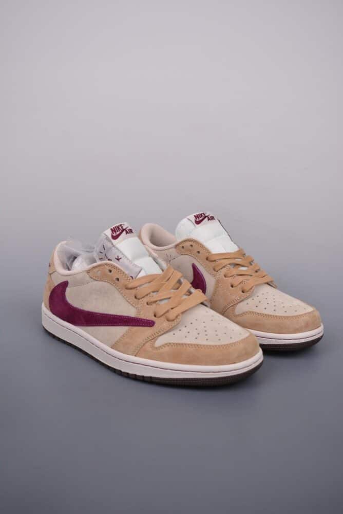 倒钩, Travis Scott, Jordan, fragment design, Air Jordan 1 Low, Air Jordan 1, Air Jordan - Air Jordan 1 Low 三方联名倒钩 Travis Scott 倒勾 鞋面 全荔枝皮 腰身 白色 Logo 蓝色 白蓝黑设计风格 Fragment Design 鬼脸 乔丹飞翼 三方联名 奢华格调 官方货号：DM7866 811DX