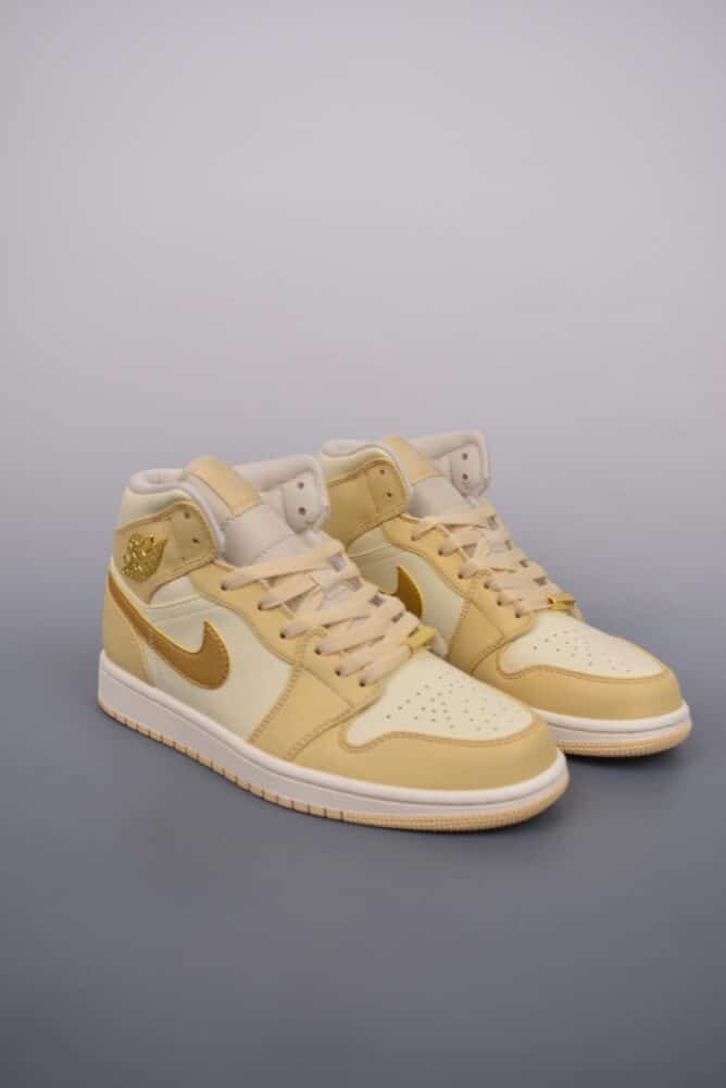 运动鞋, Jordan, Air Jordan 1 Mid, Air Jordan 1, Air Jordan - Air Jordan 1 Mid 柠檬黄 鞋子 灰色 货号：FB9892 200B