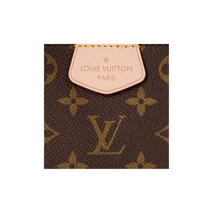 LOUIS VUITTON Graceful PM 经典老花满印 涂层帆布拼牛皮 手提包 小号 女款 棕色