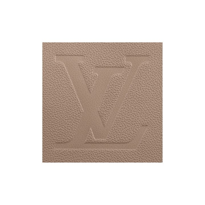 LOUIS VUITTON ONTHEGO 老花 软压纹粒面皮革 Tote包购物袋托特包手提单肩包 中号 女款 大象灰